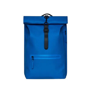 NWT! Rains Rolltop Rucksack W3 in Blue Waves - Unisex